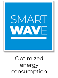 Smart Wave - Optimized energy consumption for IPSO compact soft-mount commercial washer